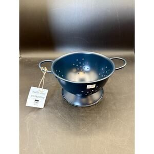 NOW Designs Navy Blue Steel Colander – 1 Quart - new with tags